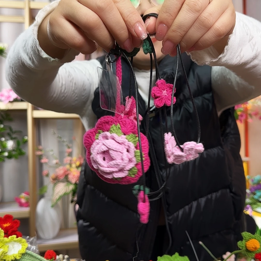 纯手工钩织钩织手机链