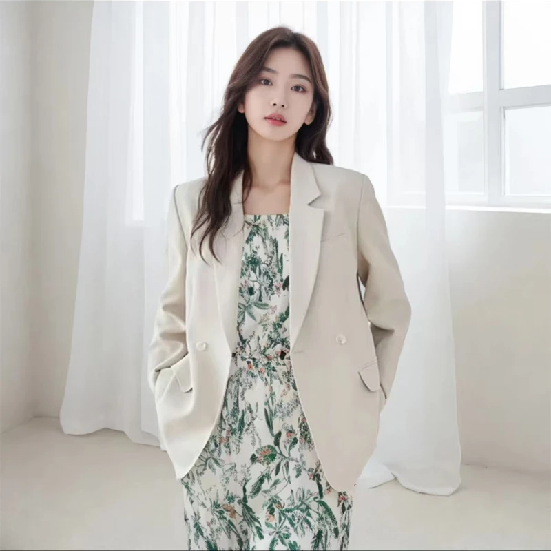 2025年春款西装外套韩版宽松时尚设计感西服职场百搭气质休闲显瘦