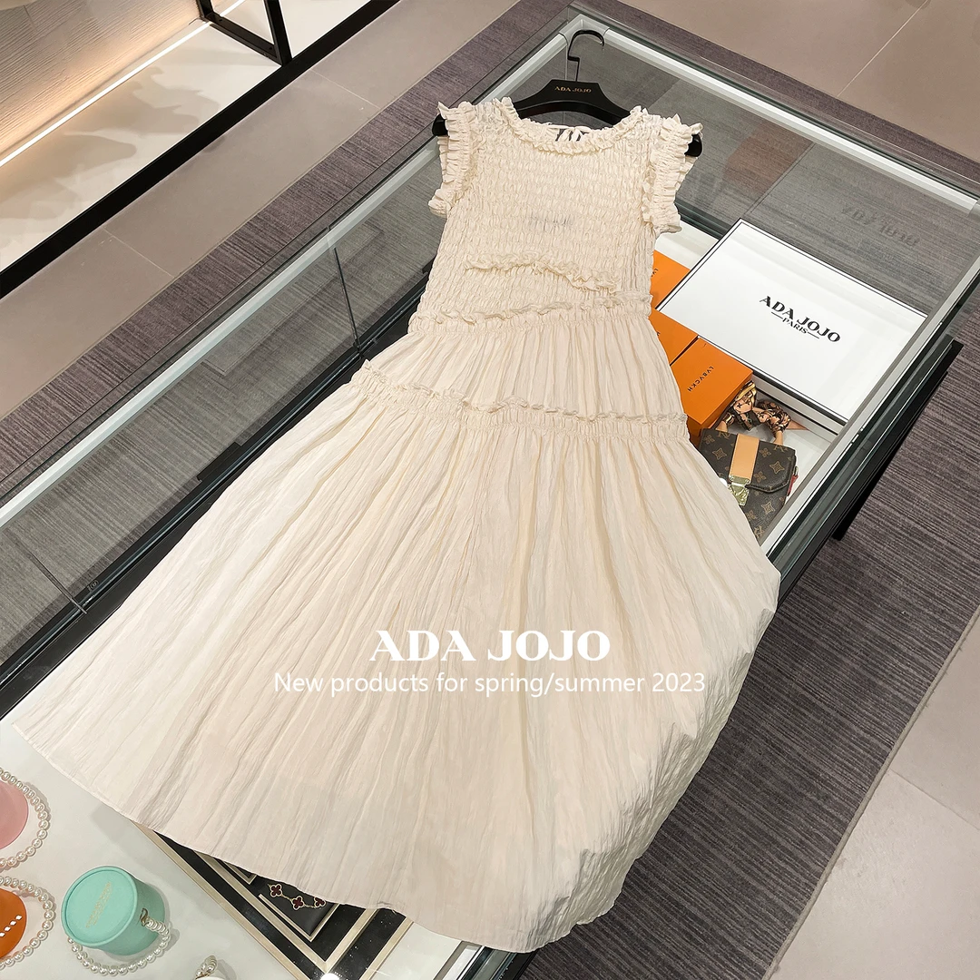 简约气质中长小香盐系轻熟风连衣裙DY1542