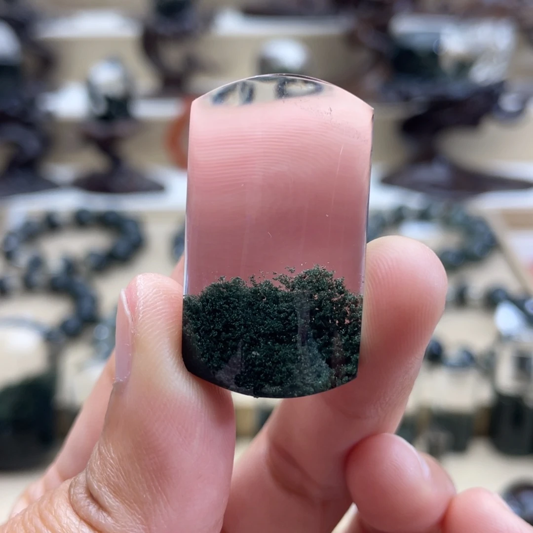 水晶颈饰未镶嵌绿幽灵吊坠