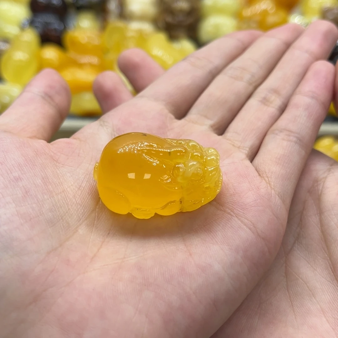 未镶嵌琥珀手链天然琥珀貔貅8.2g