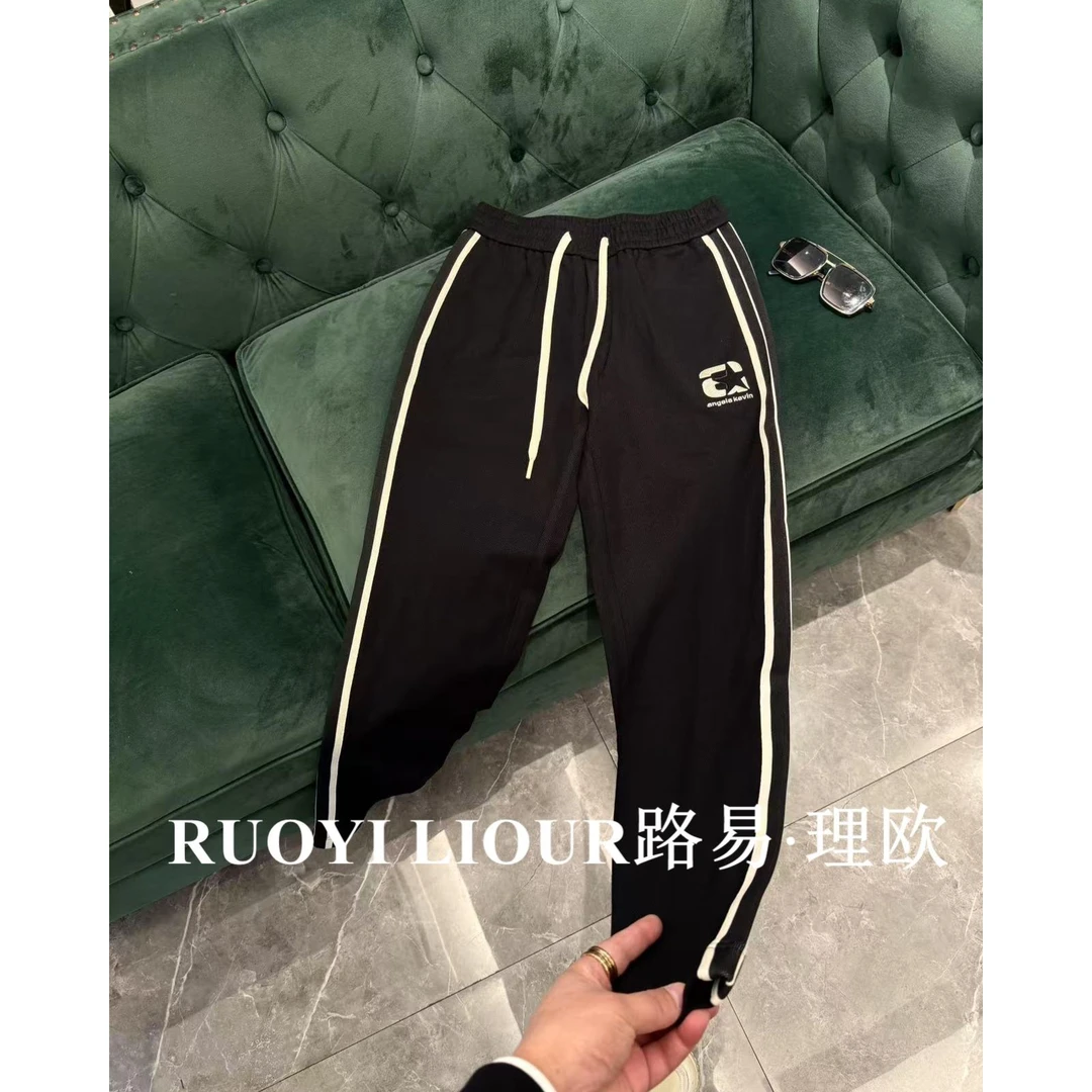 【路易理欧】欧货时尚潮流商务纯色修身冬季百搭休闲裤2702