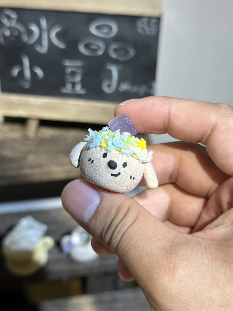 水晶小豆丁花环小狗8