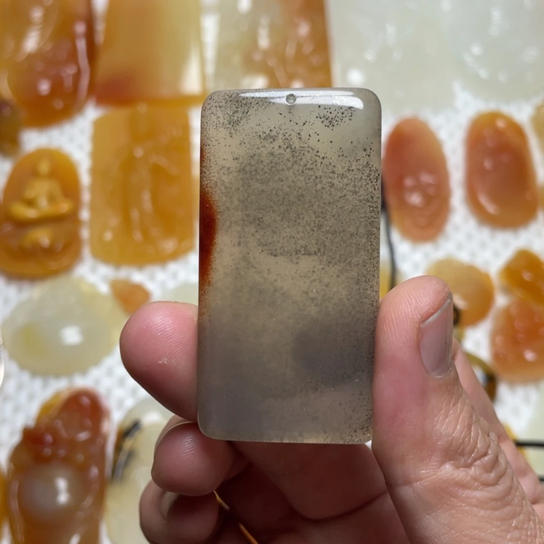 石英质玉（黄龙玉）颈饰合金A*P