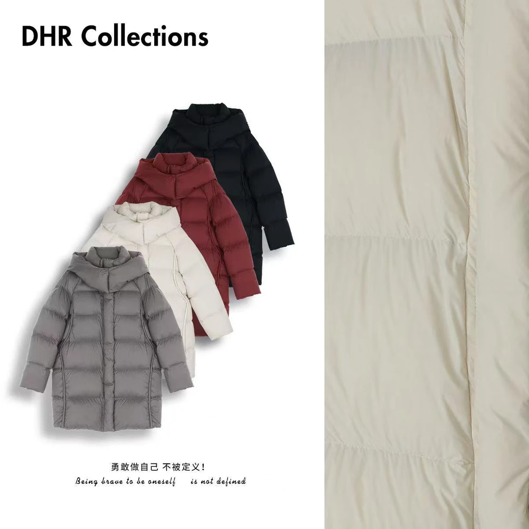 【豆豆专属】极寒-95真鹅绒泡芙云朵零压宽松连帽中长款高充345g