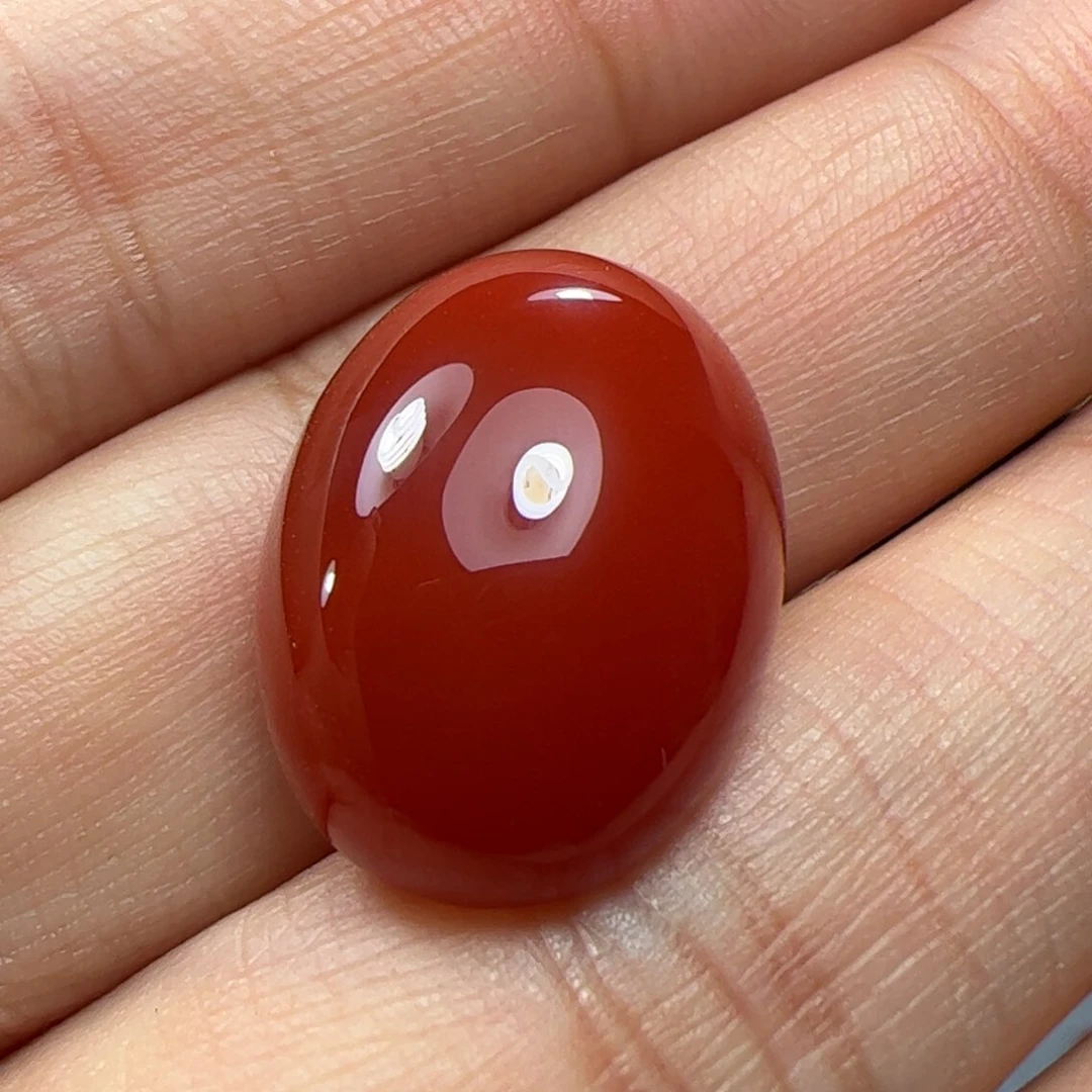 未镶嵌戒面南红玛瑙