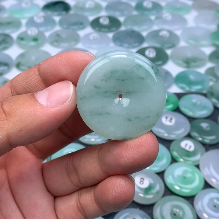 颈饰未镶嵌翡翠缅甸天然A货翡翠37.3-6.3