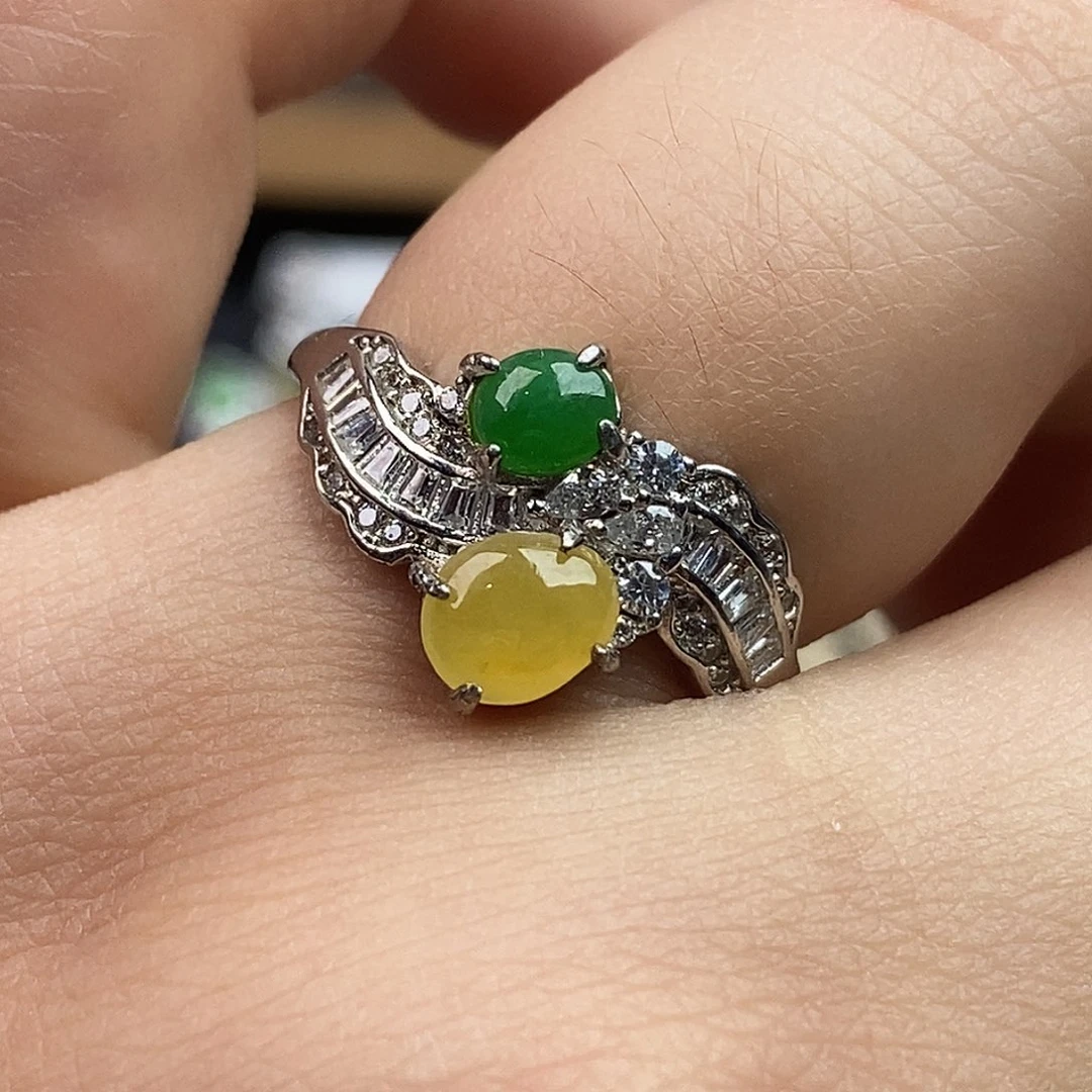 翡翠未镶嵌戒指翡翠