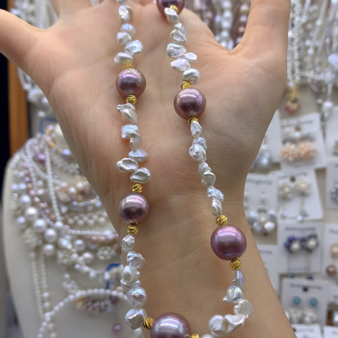 铃***谷合金淡水珍珠耳饰