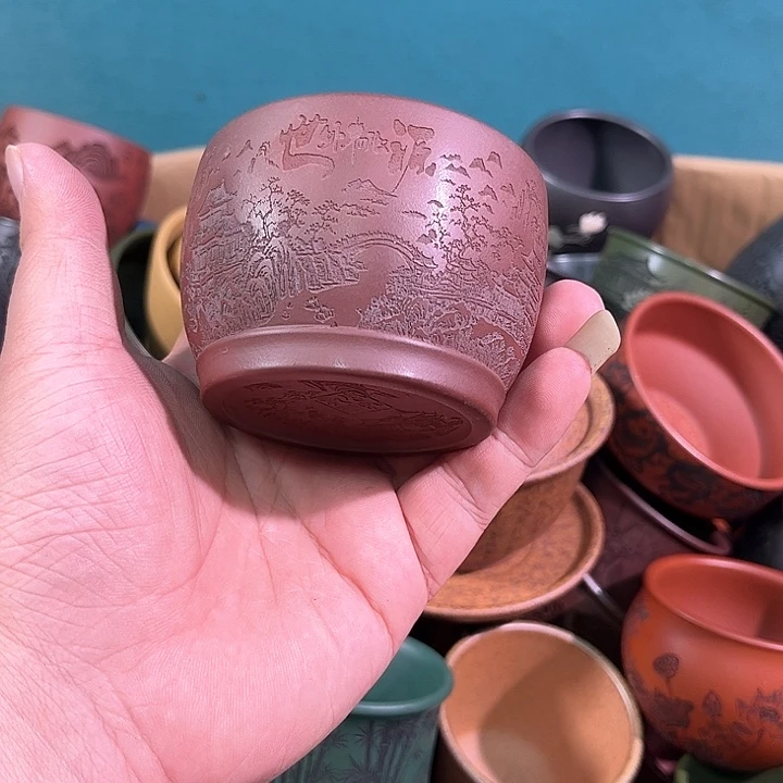 茶杯紫砂全手工紫砂主人杯