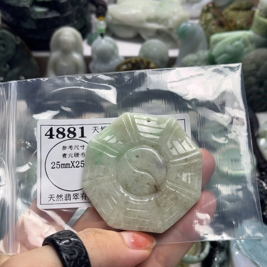 翡翠未镶嵌颈饰4881