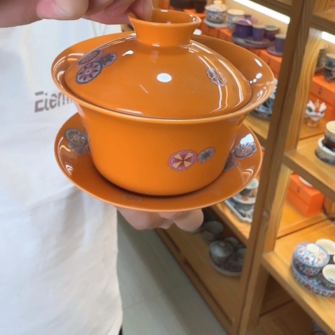 盖碗的时候就可以把它