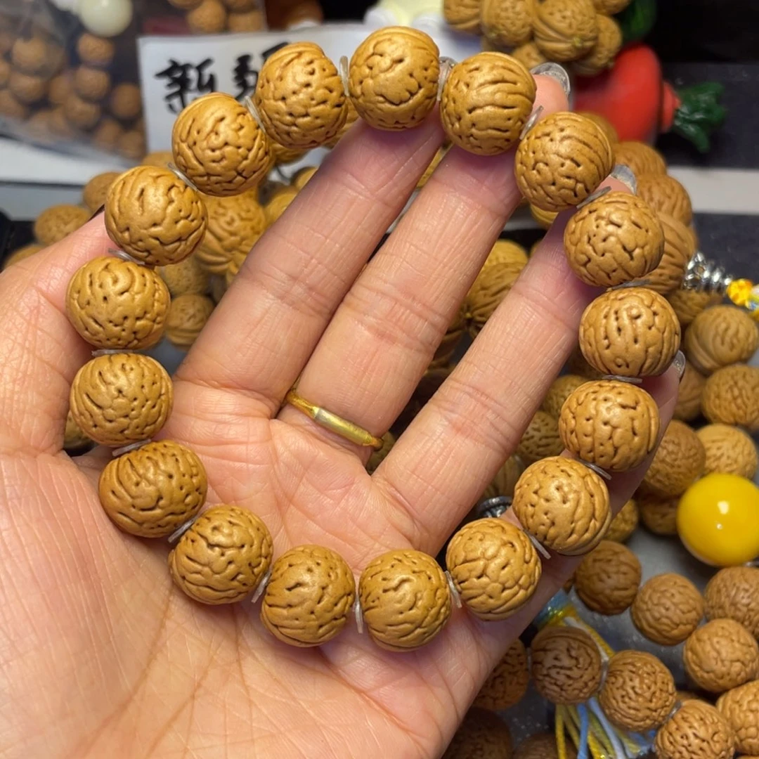 手串桃核〖**〗15.5金丹手串