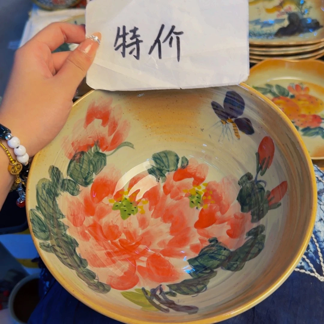 瓷片景德镇陶瓷手工手绘