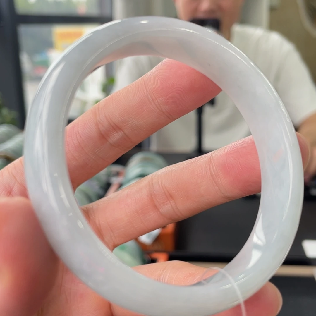 翡翠未镶嵌手镯1号链接57.8