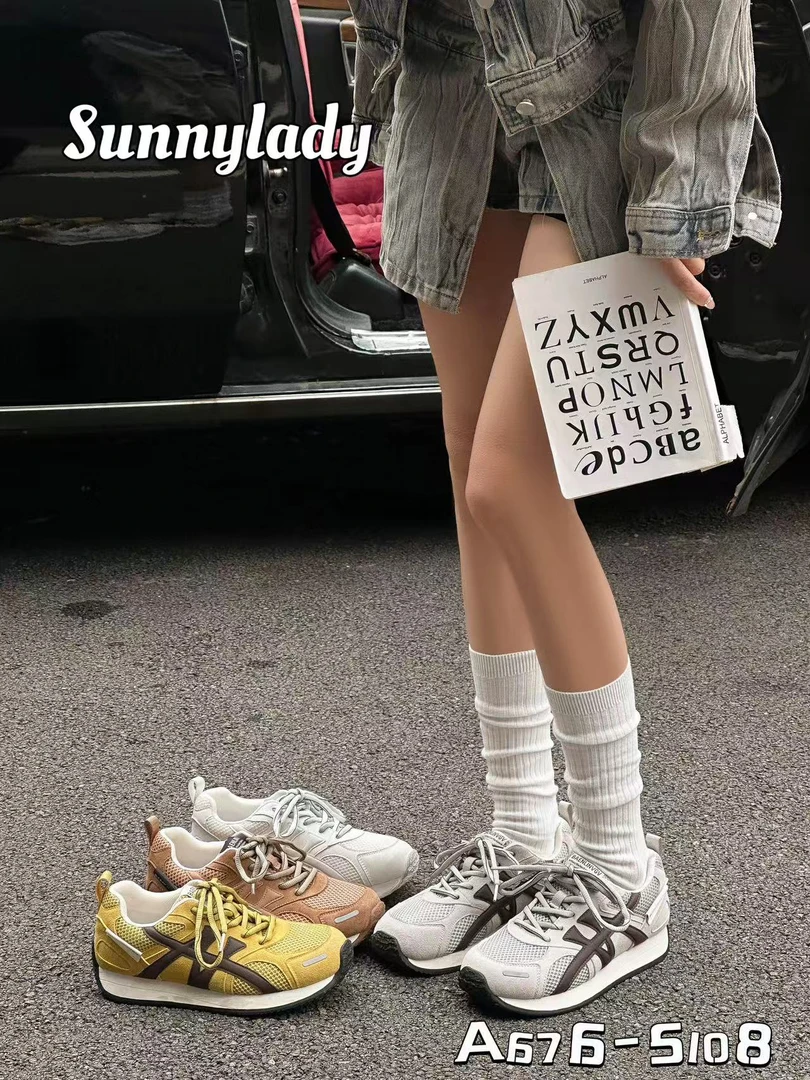 低跟潮流时尚休闲鞋中跟拼色A675-5108