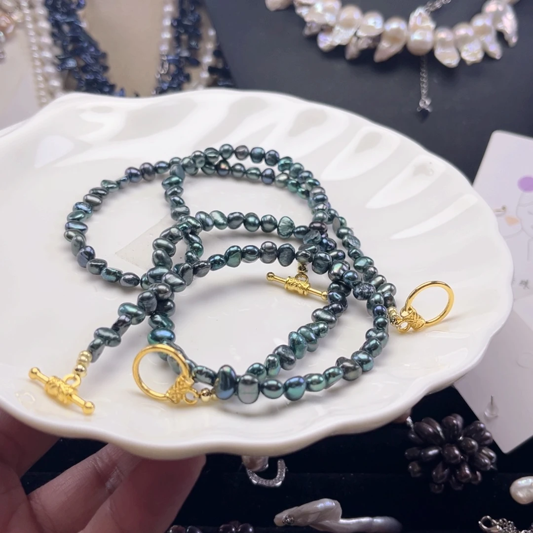 未镶嵌淡水珍珠项链【纯恬】多样性发货