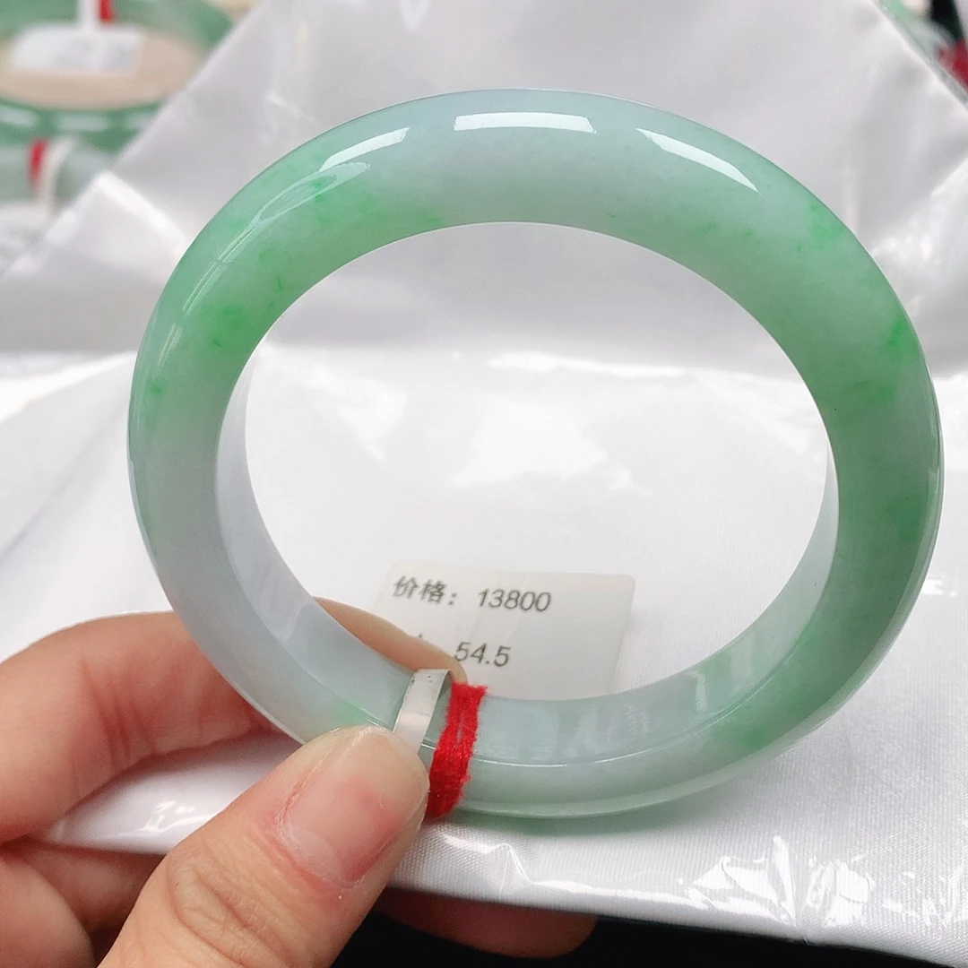 翡翠手镯未镶嵌天然翡翠手镯54