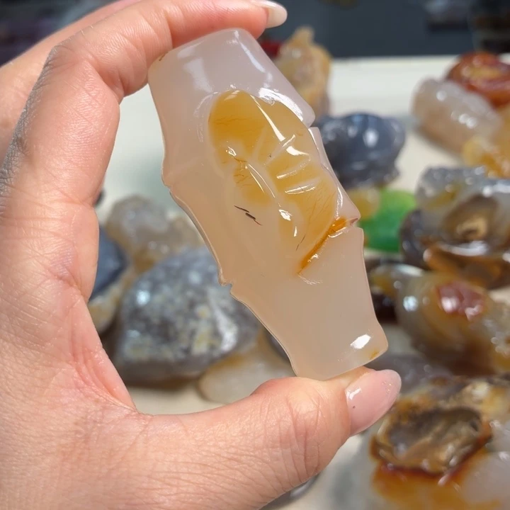 玛瑙/玉髓未镶嵌吊坠(不含链)