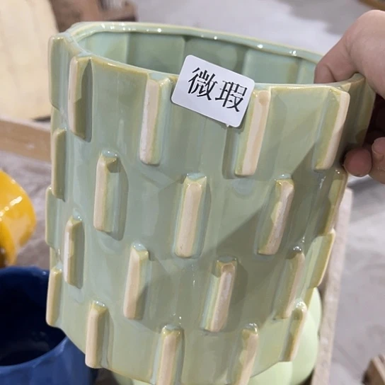 多肉绿植陶瓷花盆9.9，包邮，有孔