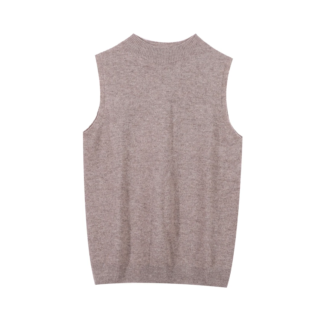 【珀嫚服饰】秋冬新款时尚休闲无袖针织背心24-035-MJ001