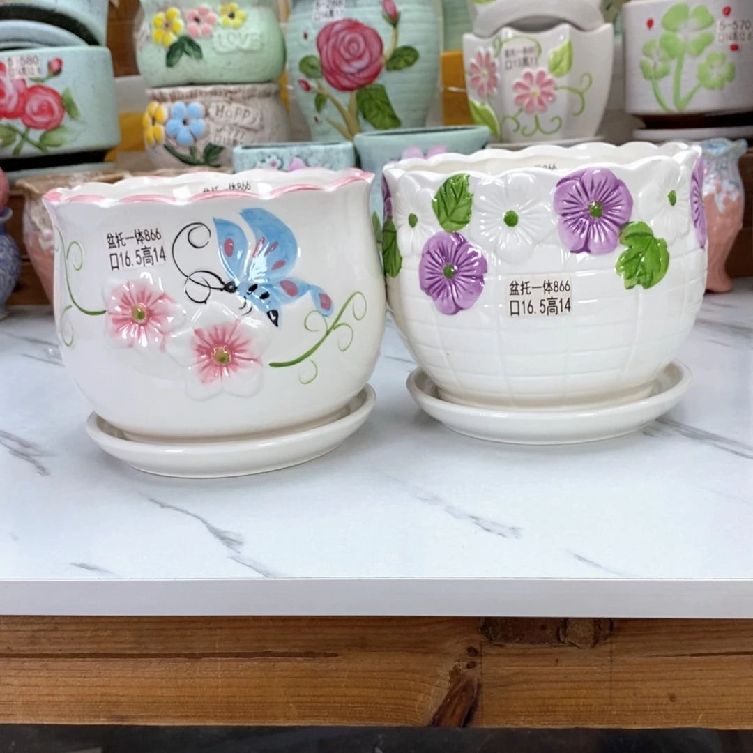 @有孔陶瓷花盆@@5886