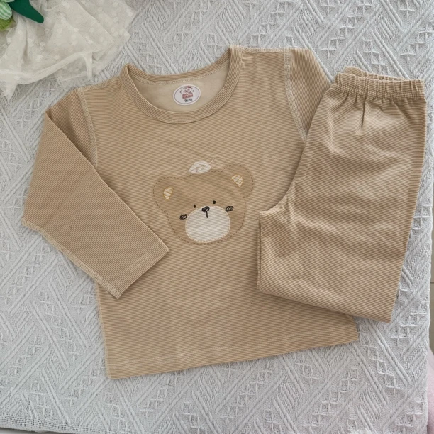 小文熊新款纯棉莱卡韩版卡通小熊四季居家秋衣裤长袖套装