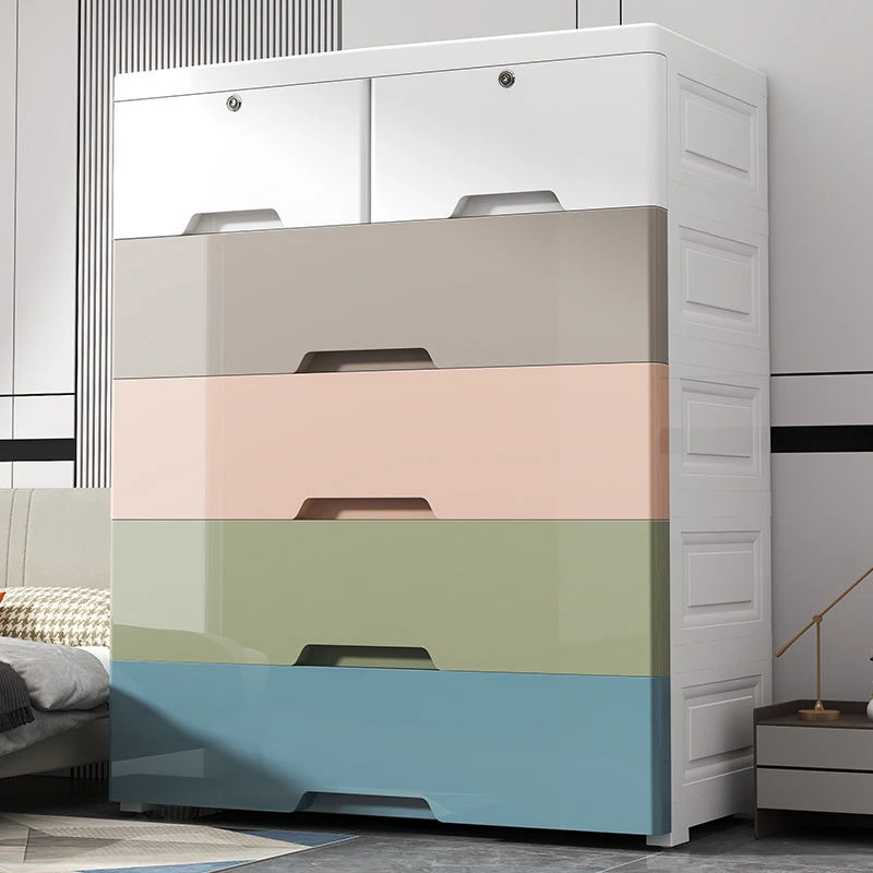 特大号78宽抽屉式收纳柜子加厚储物柜宿舍零食柜塑料宝宝五斗柜子