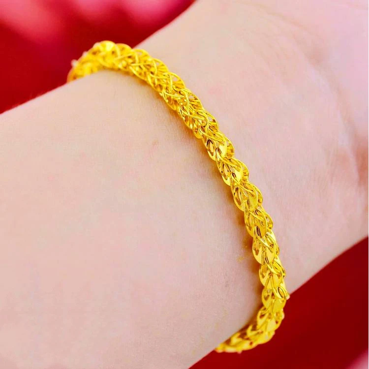 精美凤尾搭配5公分延长链女士款手链镀K金时尚百搭店铺同款精美礼