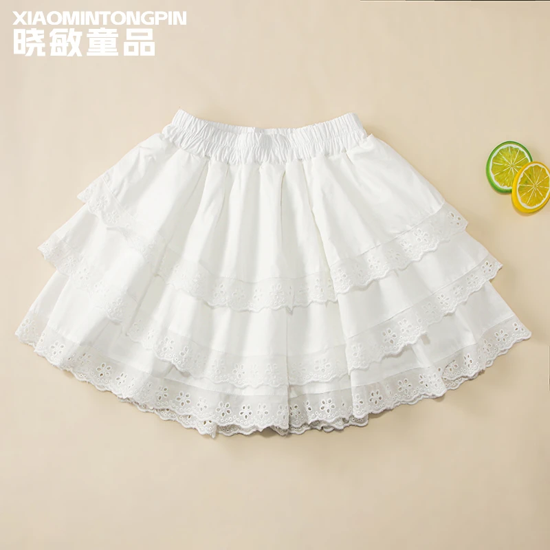 2025年款衣服儿童中大童钩花花边裙裤3C4126