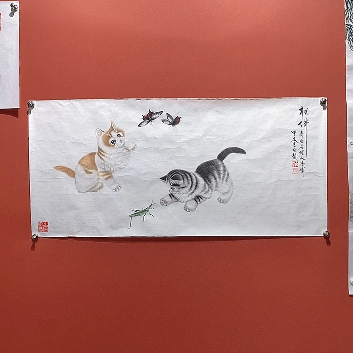 国画冯伟老师手绘国画作品音浩