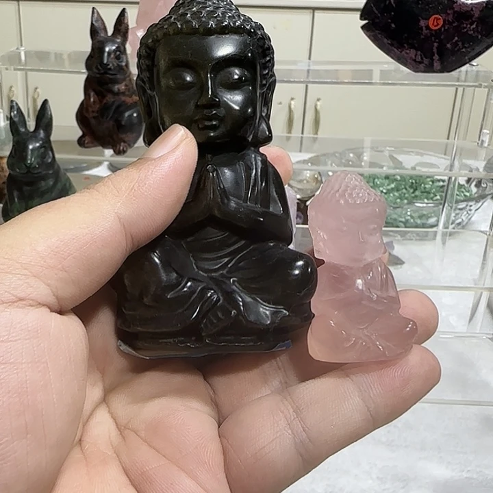 石材天然水晶宝宝佛