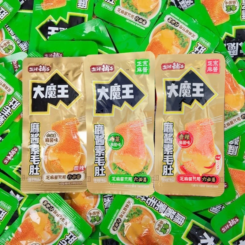 盐津铺子大魔王麻酱味素毛肚即食零食香辣魔芋干麻酱味解馋小吃