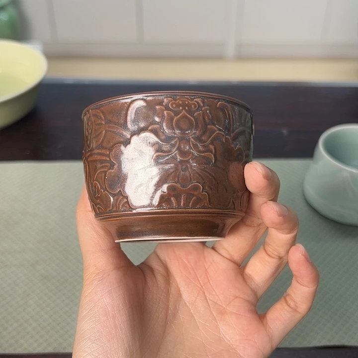龙泉云间青瓷小米茶器
