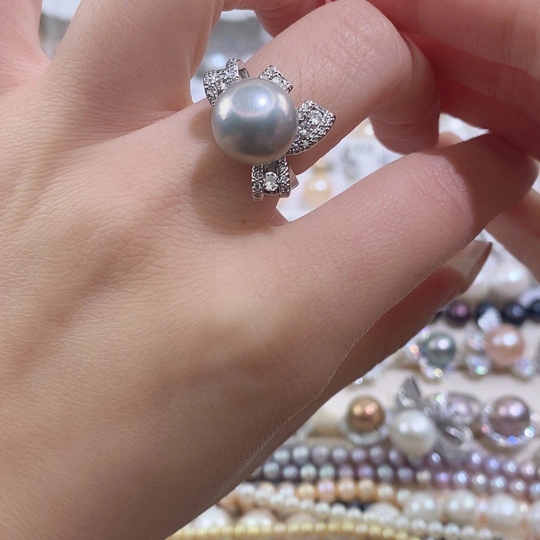 淡水珍珠戒指未镶嵌w11.4