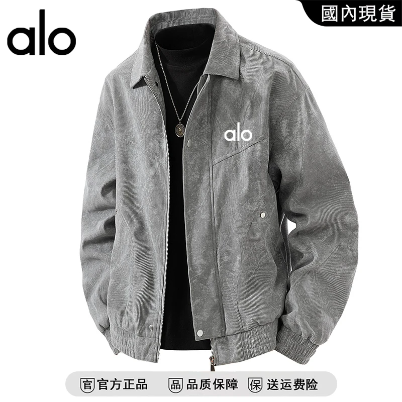 alo【官方奥特莱斯】品牌折扣夹克男秋季户外大码宽松翻领潮流外套