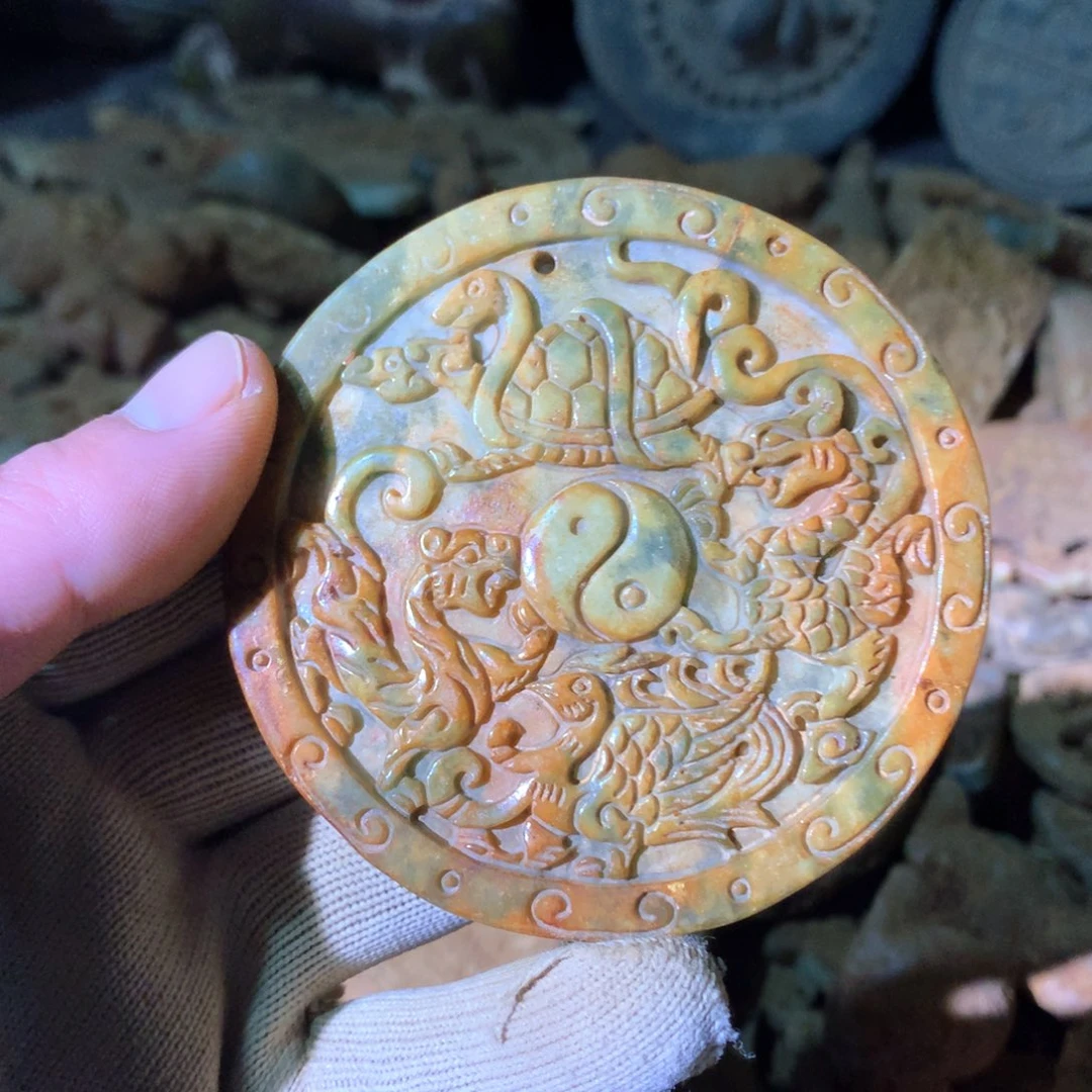 和田玉未镶嵌挂件