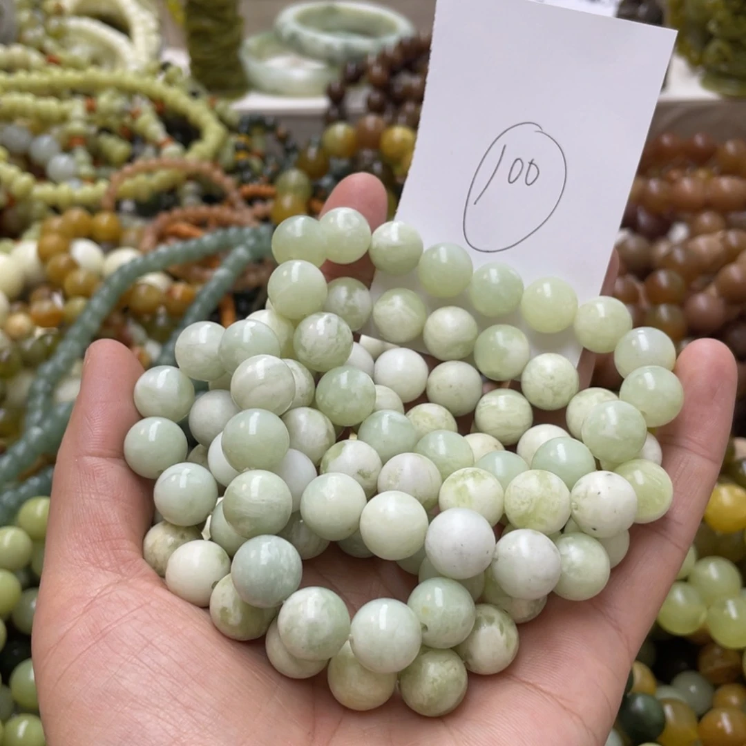 蛇纹石玉手链未镶嵌