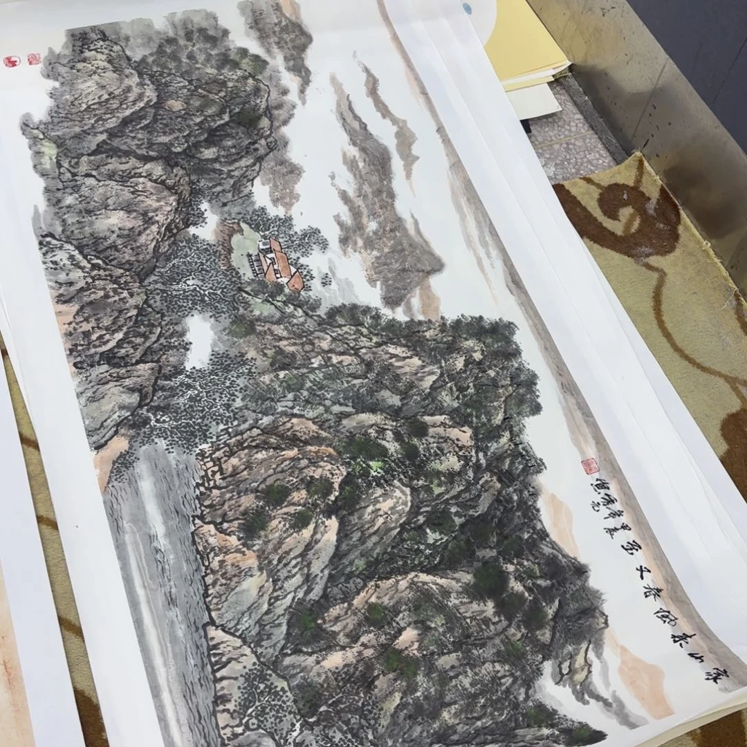 陈***北国画田秀元四尺童