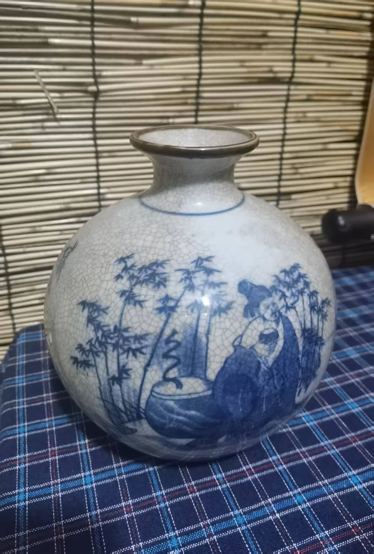 家居饰品  一个大花瓶 家居仿古摆件工艺品