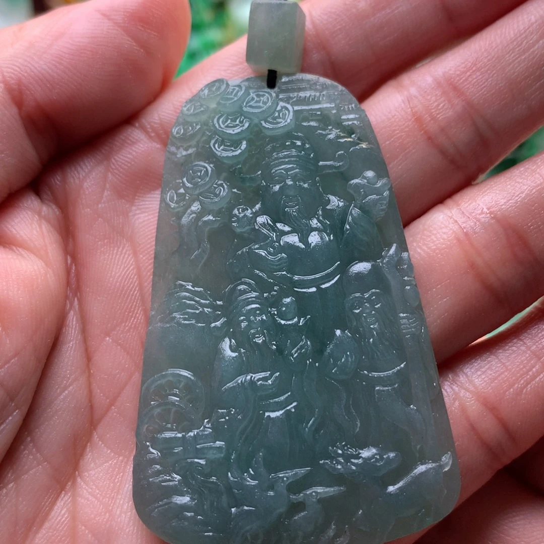 未镶嵌定制翡翠福禄寿