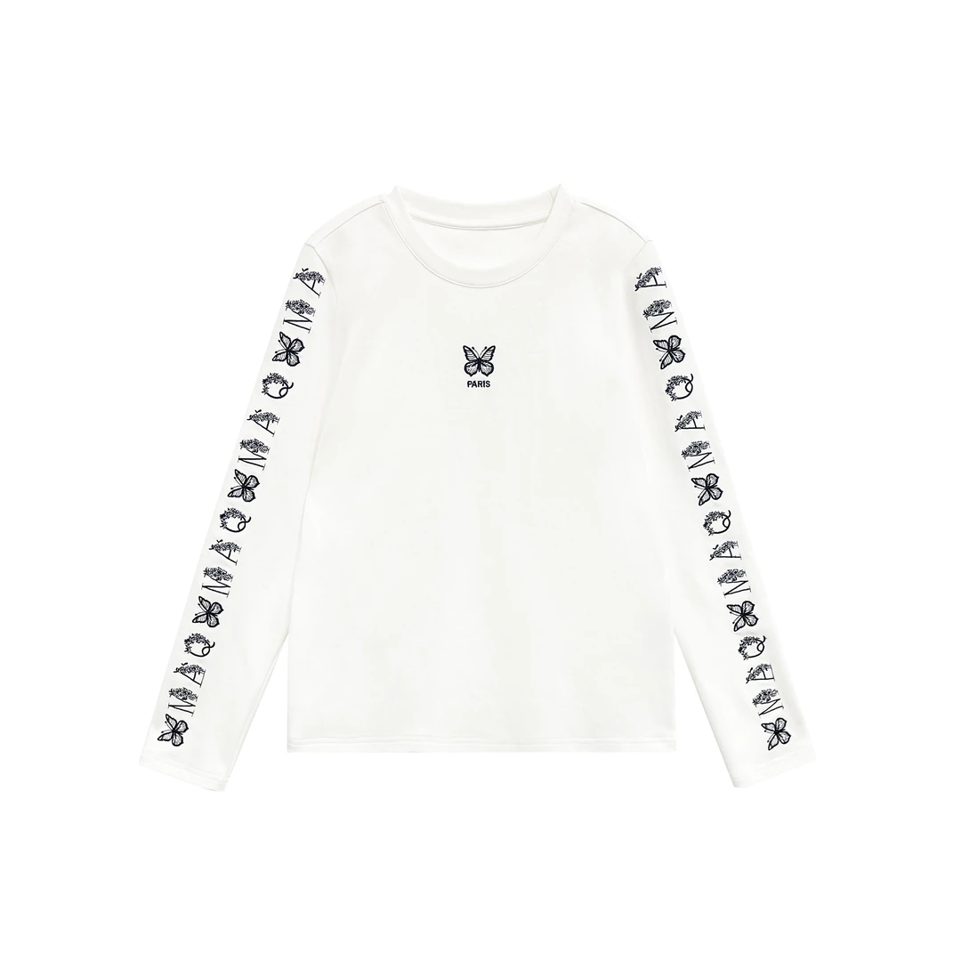 宝盖宋-【Reoyddirne】25春夏时尚简约百搭长袖T恤118693