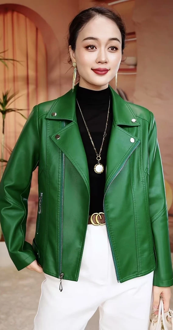 高级感时尚翻领专柜奢侈气质减龄绵羊皮甜鱼少盐原创设计2025年