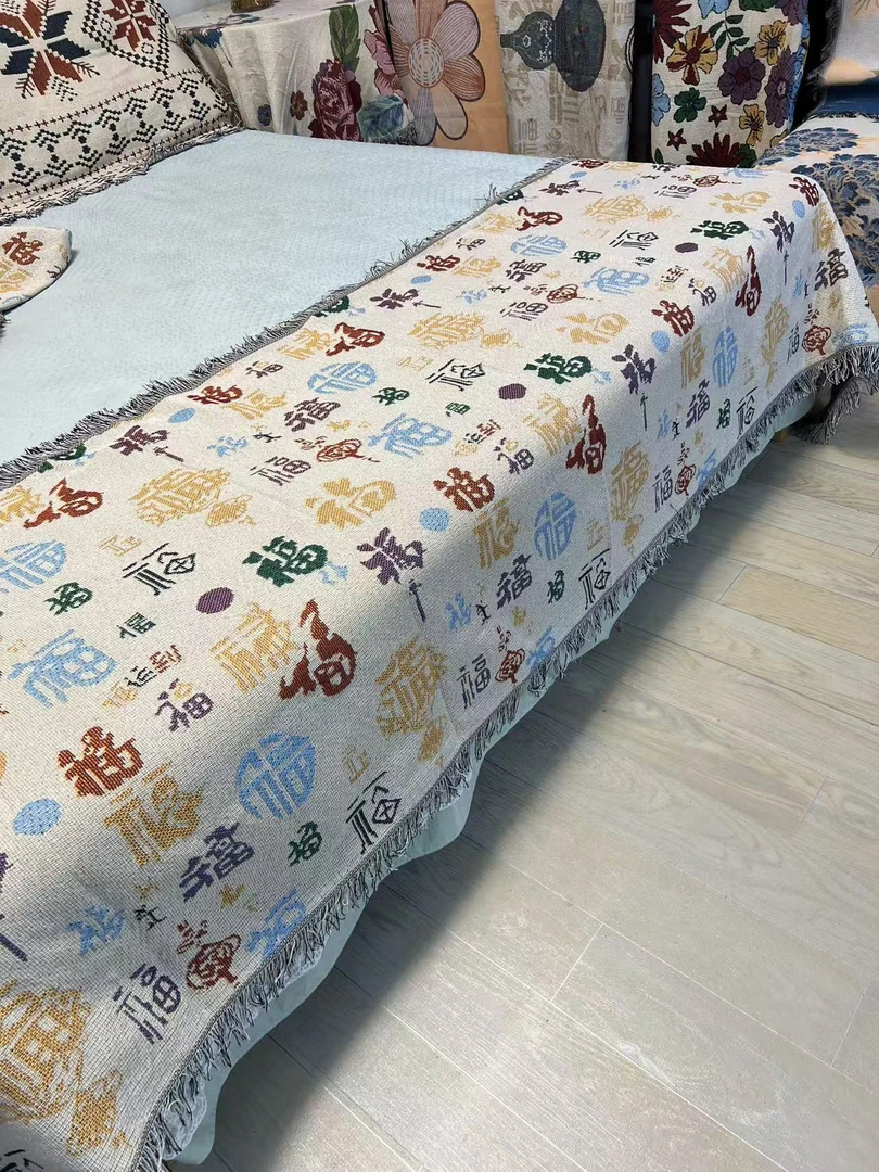 [老百福]90*180左右加密万能加厚新品双人座沙发巾沙发垫沙发套罩