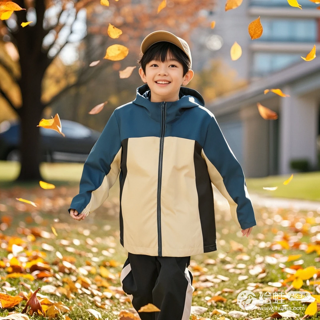 儿童冲锋衣夹克外套 保暖防风防泼水春秋款外套W24043款