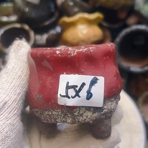 粗陶花盆手工花盆