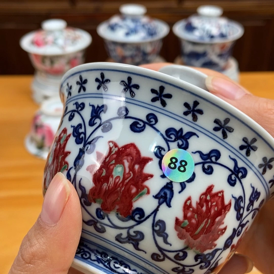 手绘现代茶具非古董记**?
