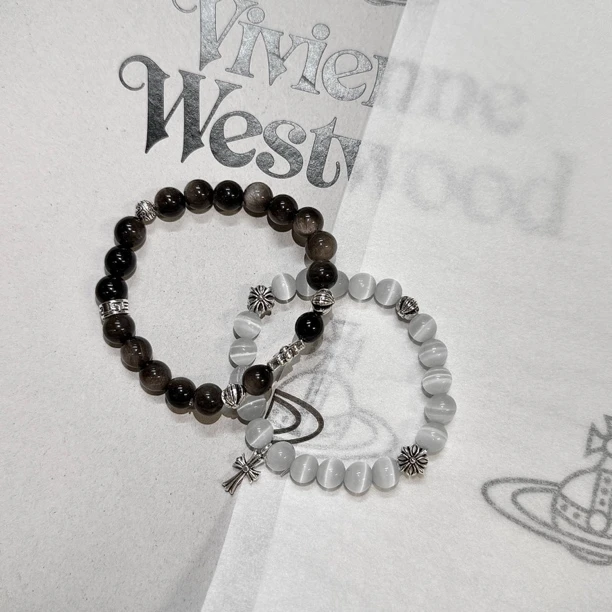 合金水晶手链 【现货】BIGB自主手穿手串十字架 cleanfit vibe小众