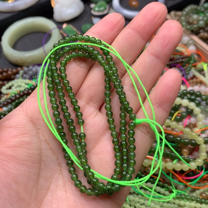 和田玉未镶嵌手链99