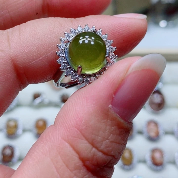 水晶戒指未镶嵌水晶